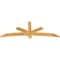Ekena Millwork Alberta Rough Sawn Timber Gable Bracket, Western Red Cedar, 72"W x 27"H x 2"D x 4"F, 9/12 Pitch GBW072X27X0204ALB00RWR - alternate 4